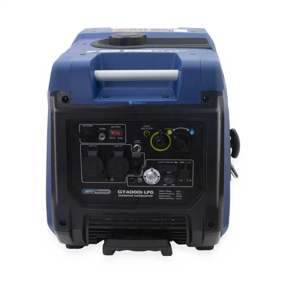 GT Power GT4000i-LPG 4000W/5kVA Petrol/LPG Inverter Generator — Trade Roots NZ