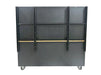 72 inch tool cabinet with workbench rear view showing reinforced steel back frame