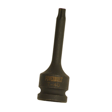 Powerbuilt 3/8" Dr x T-10 Male Torx Long Series Impact