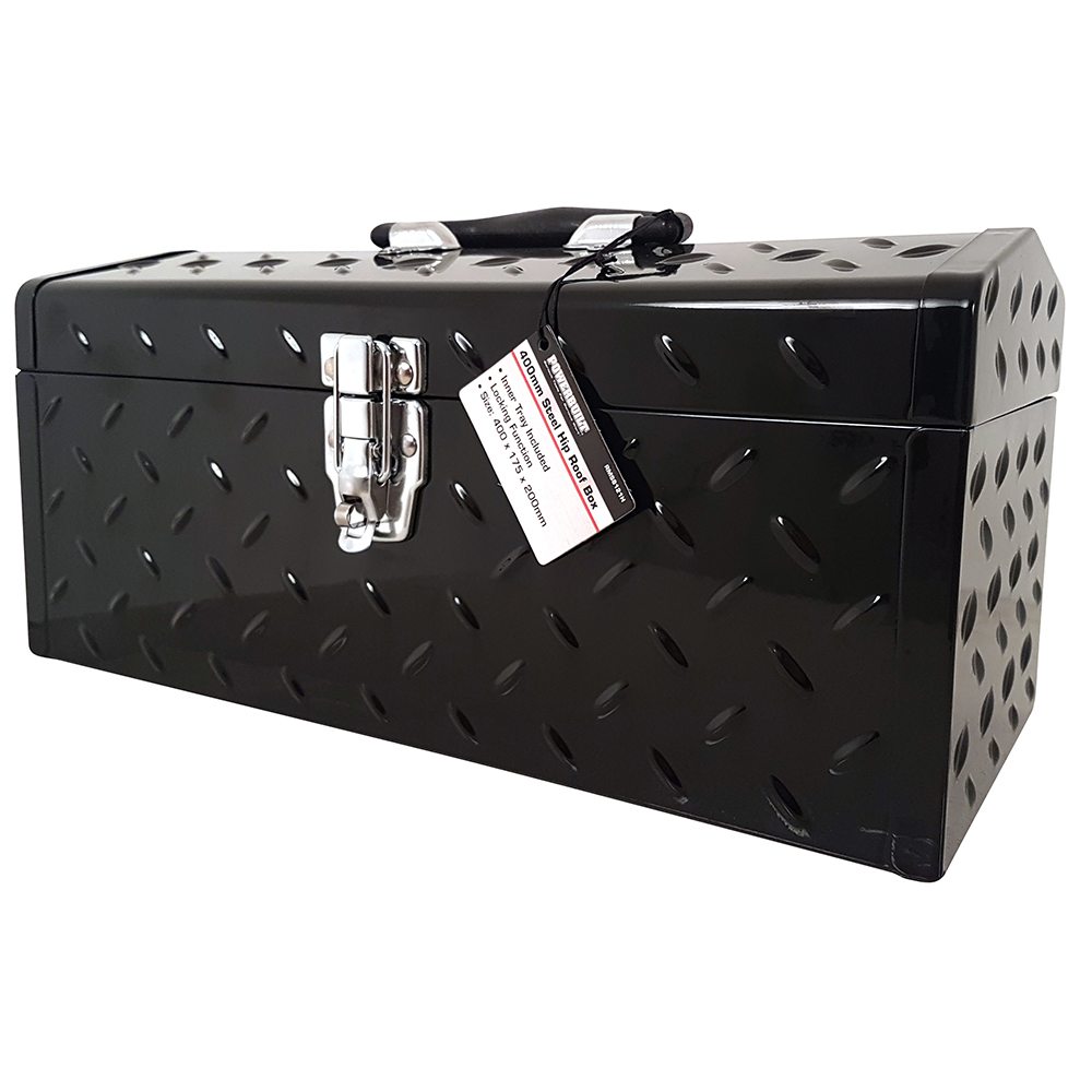 Powerbuilt 16" Hip Roof Steel Portable Tool Box