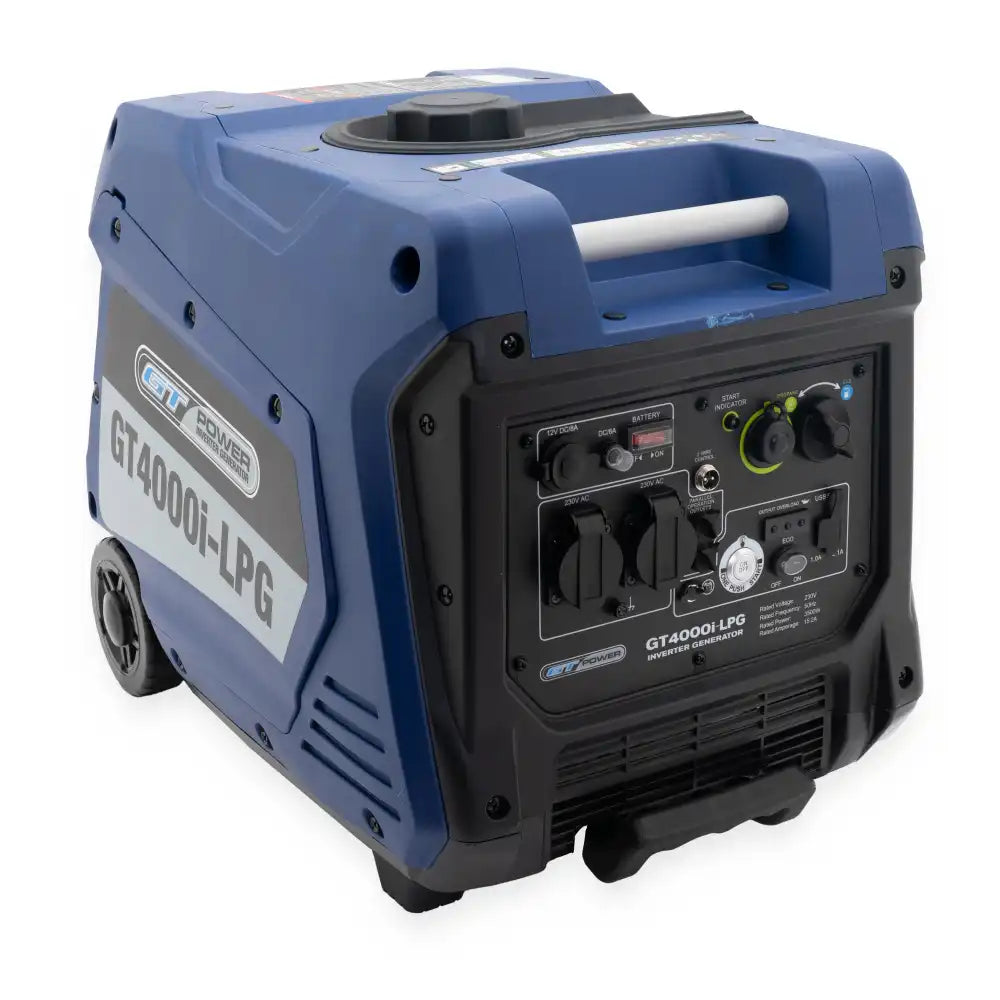 GT Power GT4000i-LPG 4000W/5kVA Petrol/LPG Inverter Generator — Trade Roots NZ