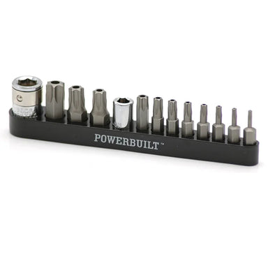 Powerbuilt 13pc Tamper Proof Torx Bit Set