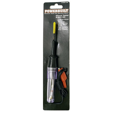 Powerbuilt AGS0188 Circuit Tester 6-24V DC with LED Bulb — TradeRoots NZ