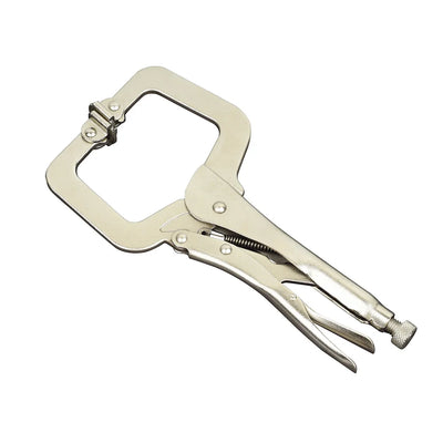 Powerbuilt 280mm/11" Locking C-Clamp with Swivel Pads