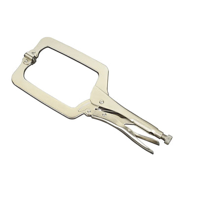 Powerbuilt 350mm/15" Locking C-Clamp with Swivel Pads