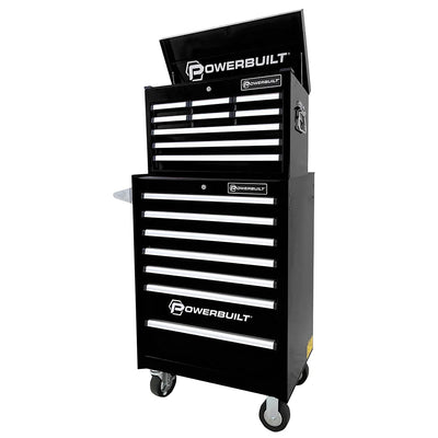 Powerbuilt 2pc COMBO Storage Units - Racing Series Black