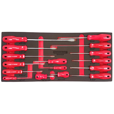 Powerbuilt 17pc Screwdriver Tray