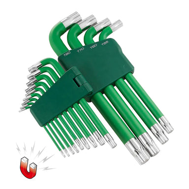 Powerbuilt WHT1045 13pc Jumbo Long Magnetic Star/Torx Key — TradeRoots NZ