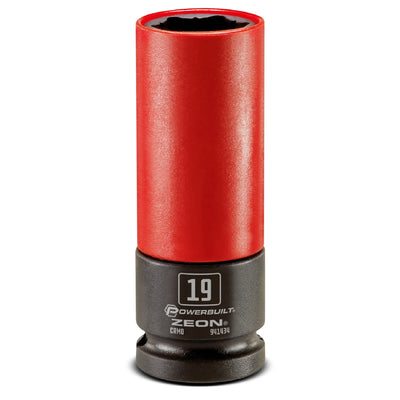 Powerbuilt 1/2” Dr 19mm 6pt ZEON Wheel Nut Impact