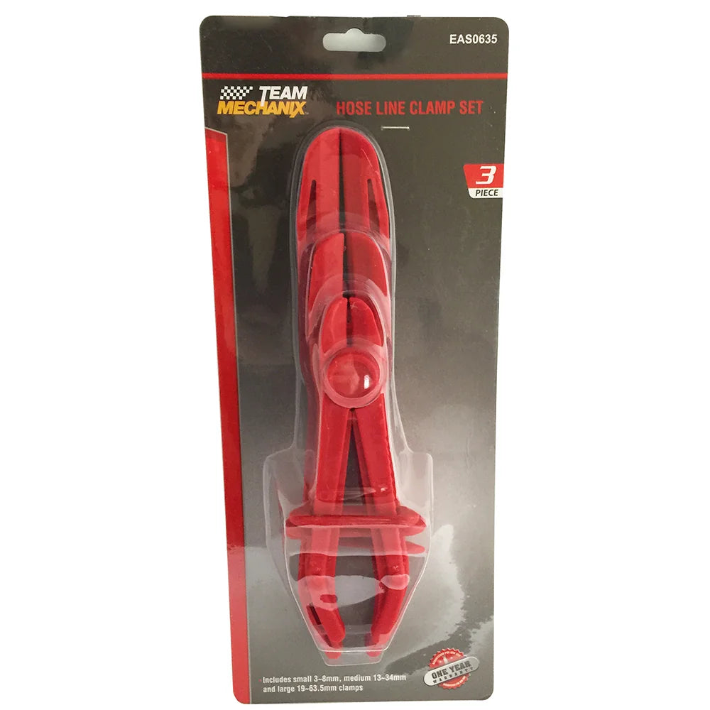 Team Mechanix EAS0635 3pc Hose Line Clamp Set — TradeRoots NZ
