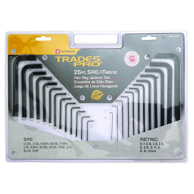 Trades Pro 25pc Combination Hex Key Wrench Set
