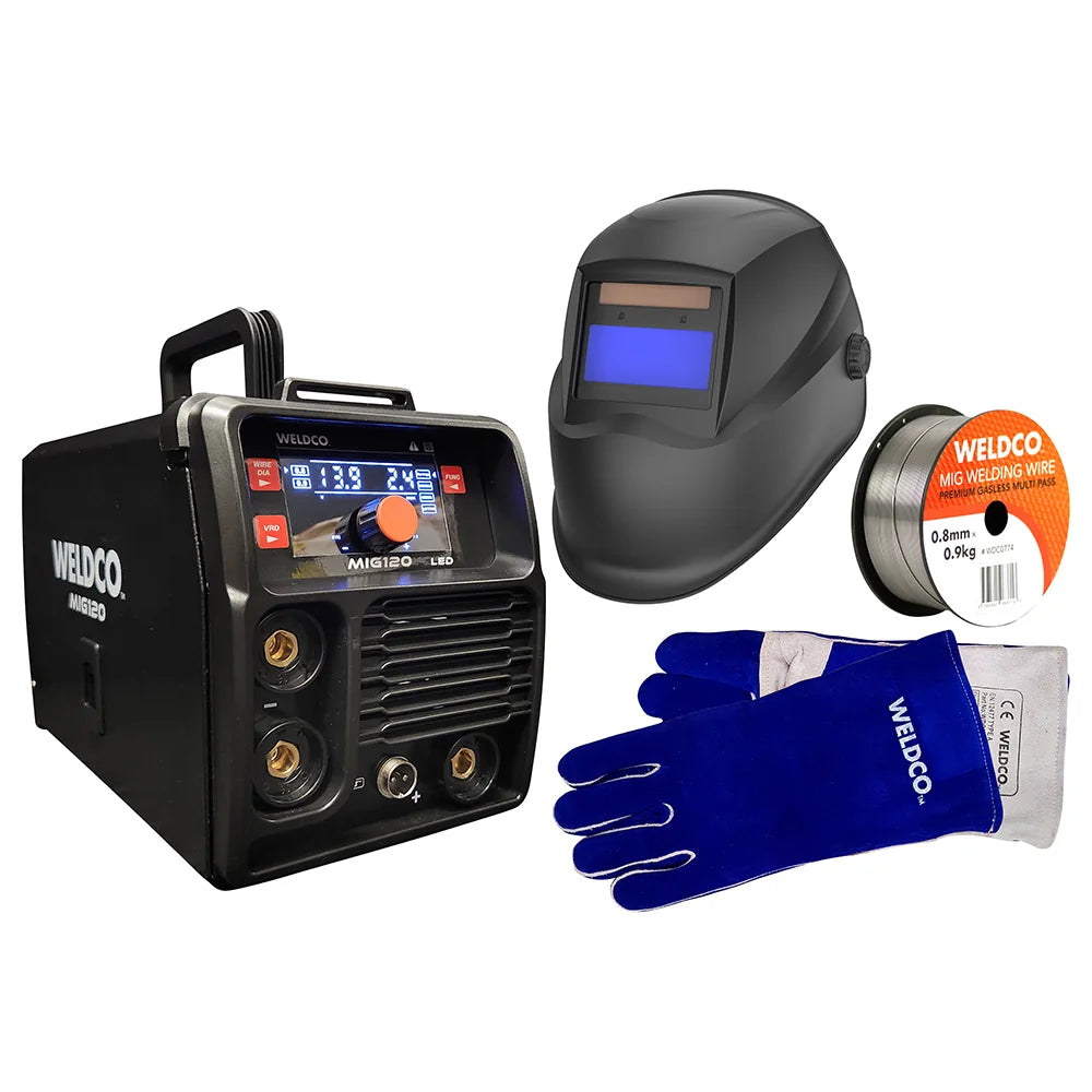 Weldco WDC0887CB MIG120 Ready To Weld Combo — TradeRoots NZ