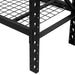 Heavy duty wire mesh lower shelf on 90 inch workbench